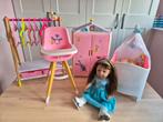 Baby Born bed stoel kast kledingkast pop, Kinderen en Baby's, Speelgoed | Poppen, Ophalen, Zo goed als nieuw, Babypop