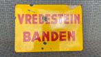 Emaille bord Vredestein., Verzamelen, Ophalen of Verzenden, Gebruikt, Reclamebord