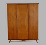 VINTAGE TEAK SLAAPKAMERSET BED + LINNENKAST – VAN TEEFFELEN, Ophalen, Gebruikt, Tweepersoons