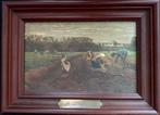 Schilderij Max Liebermann - Aardappeloogst in Barbizon, Ophalen of Verzenden
