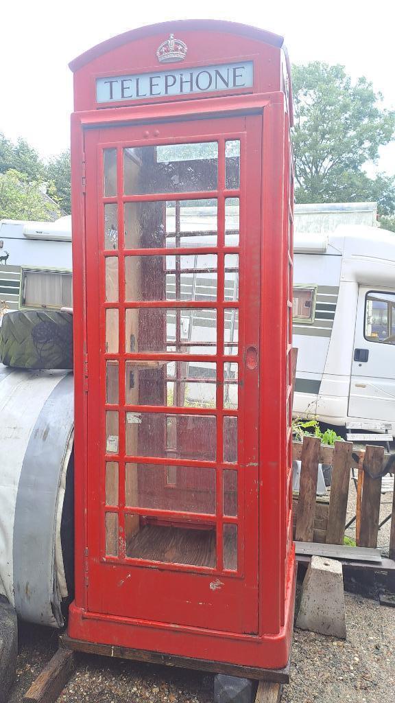 Originele Oude Engelse Telefooncel Redelijke Tot Goede Staat, Antiek en Kunst, Curiosa en Brocante, Ophalen
