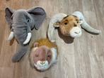 Wild & Soft Bibib pluche dierenkoppen, Ophalen, Zo goed als nieuw, Wanddecoratie