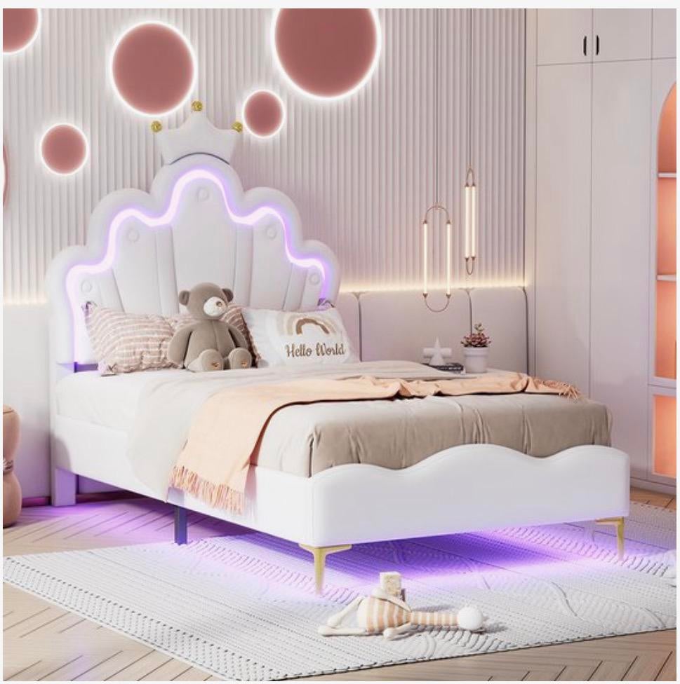 2x mooi prinsessenbed nieuw in doos te koop, Kinderen en Baby's, Kinderkamer | Bedden, Ophalen, 85 tot 100 cm, Nieuw, Lattenbodem
