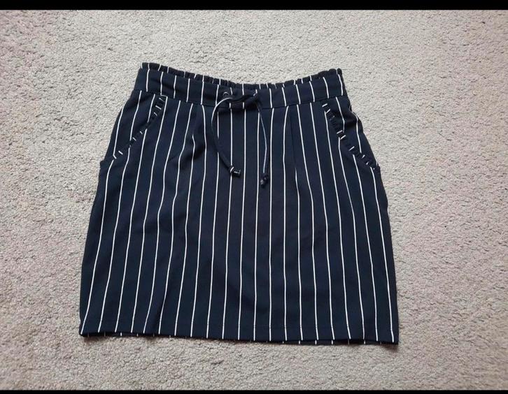 Zgan jaqueline de yong rokje maat m, Kleding | Dames, Rokken, Zo goed als nieuw, Maat 38/40 (M), Blauw, Boven de knie, Ophalen of Verzenden