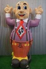 Abraham Feest opblaasfiguur te huur / huren, Hobby en Vrije tijd, Feestartikelen | Verhuur, Ophalen of Verzenden, Zo goed als nieuw