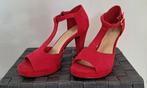mooie rode sandalettes maat 37, Nieuw, Ophalen of Verzenden, Graceland, Schoenen met hoge hakken