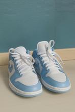 Nike Air Jordan 1 Low – White/Aluminium/Blue maat 42, unisex, Ophalen, Blauw, Nike, Sneakers of Gympen