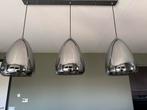 Smokey Glazen Hanglamp - 3 Lichts, Ophalen, Zo goed als nieuw, Glas, Minder dan 50 cm