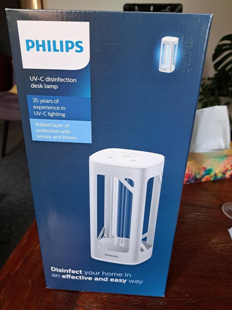 Philips UV-C desinfectie desk lamp - Zo goed als nieuw, Ophalen, Zo goed als nieuw, Modern