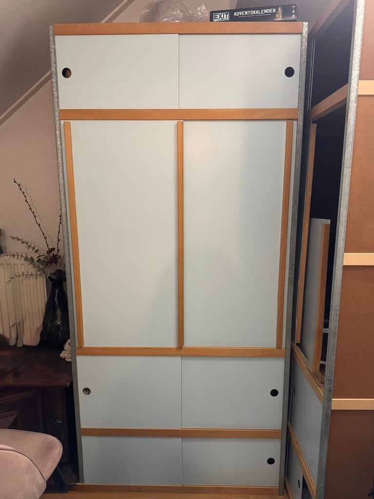 2x Kewlox kasten met schuifdeuren, Huis en Inrichting, Kasten | Kledingkasten, Ophalen, Met deur(en), Gebruikt, 200 cm of meer