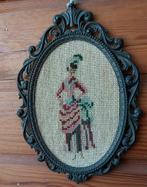 2 geborduurde schilderijtjes, Ophalen of Verzenden