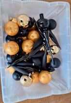 Kerstboom decoratie goud/zwart, Ophalen, Zo goed als nieuw