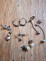 5 paar zilveren oorbellen, Onbekend, Ophalen of Verzenden, Zo goed als nieuw, Onbekend