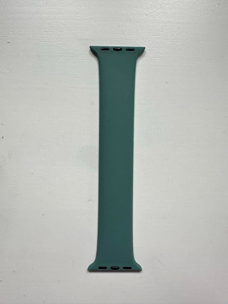 Apple Watch band - Groen siliconen, Ophalen of Verzenden, Zo goed als nieuw, Bandje, Allen