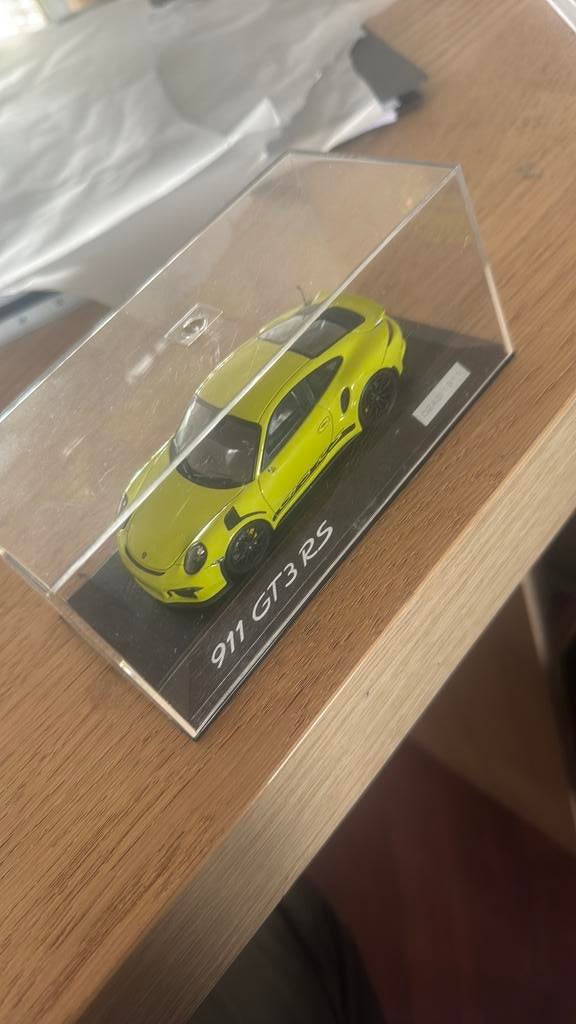 Mini porsche 911GT3 Rs, Ophalen of Verzenden, Zo goed als nieuw, Auto