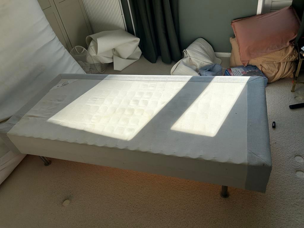 Gratis IKEA Sultan Atlöy boxspring 90x200, Ophalen, Gebruikt, 90 cm, Eenpersoons
