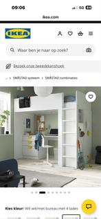 IKEA SMÅSTAD Hoogslaper met bureau en lades, Ophalen, Zo goed als nieuw, Hoogslaper