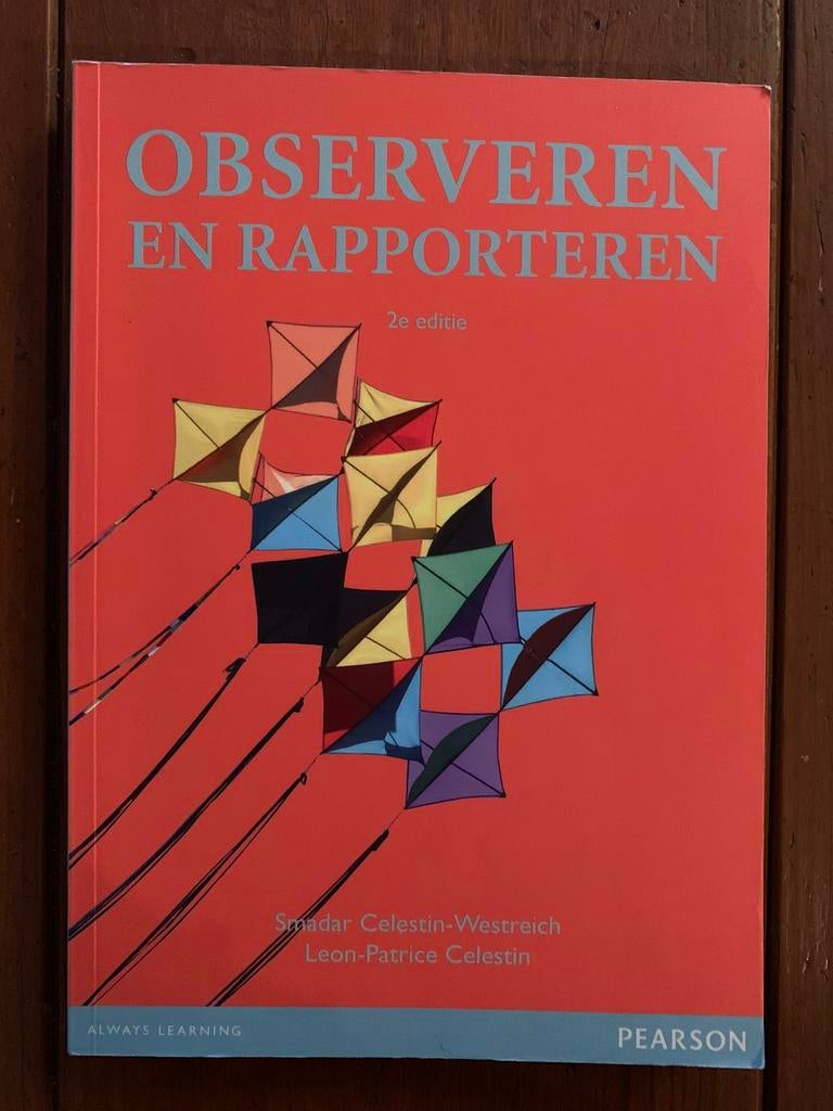 Observeren en Rapporteren - Psychologie, Ophalen of Verzenden, Beta, Zo goed als nieuw, HBO