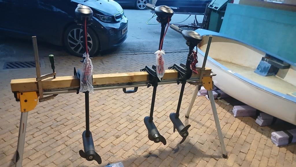 Elektrische buitenboordmotor Haswing Nieuw en Gebruikt., Ophalen of Verzenden, Stormfok, Minder dan 15 m²