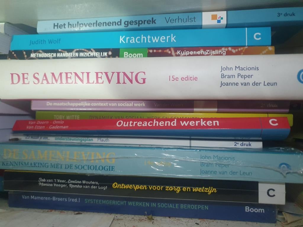 Compleet boeken pakket HBO Social Work Propedeuse zgan !!, Boeken, Ophalen of Verzenden, Alpha, Zo goed als nieuw, HBO