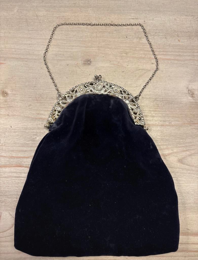 Antiek zilveren beugel aan tas 1917, Antiek en Kunst, Verzenden, Zilver