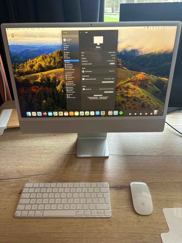 iMac 24" M1 (2021) | 16GB RAM  | 4.5K Retina | Zilver, Computers en Software, Apple Desktops, SSD, IMac, Zo goed als nieuw, 3 tot 4 Ghz