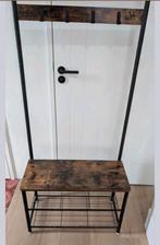 Garderobestelling voor jassen en schoenen - Metaal en Hout, Huis en Inrichting, Woonaccessoires | Kapstokken, Ophalen, Zo goed als nieuw