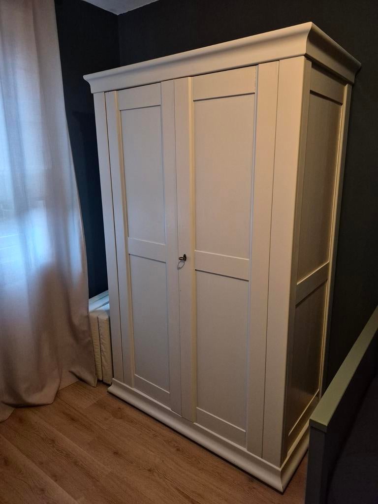 Kledingkast lichtgrijs kinderkamer / baby kamer, Ophalen, Gebruikt, 100 tot 150 cm, 150 tot 200 cm