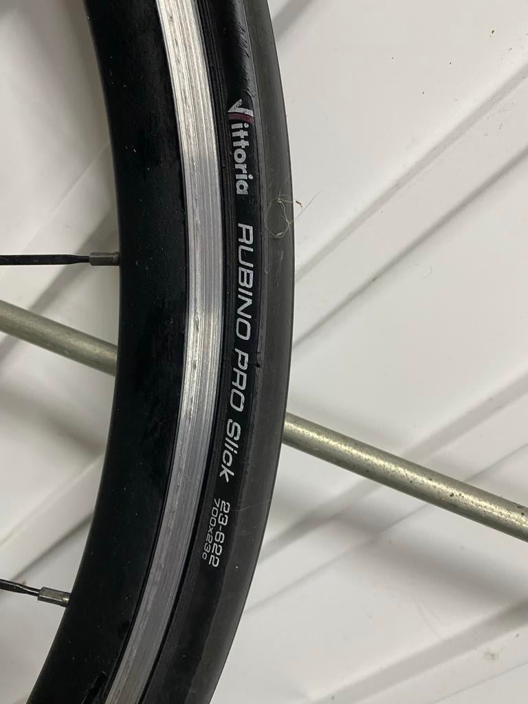 Vision Racefiets wielen met Shimano 10s cassette, Fietsen en Brommers, Fietsonderdelen, Gebruikt, Aluminium, Racefiets, Ophalen