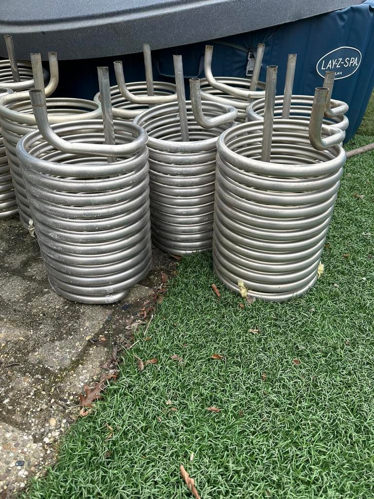 RVS 316 spiraal / buis 22mm – totaal ca. 12 meter, Tuin en Terras, Ophalen of Verzenden, Zo goed als nieuw