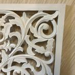 Wandpaneel - Raampaneel 120 x 120 cm - wit - TTM Wonen, TTM Wonen, Meubels – (Perzische) Tapijten en Woonaccessoires, Taag 63, 2491 CS, Den Haag (Forepark)