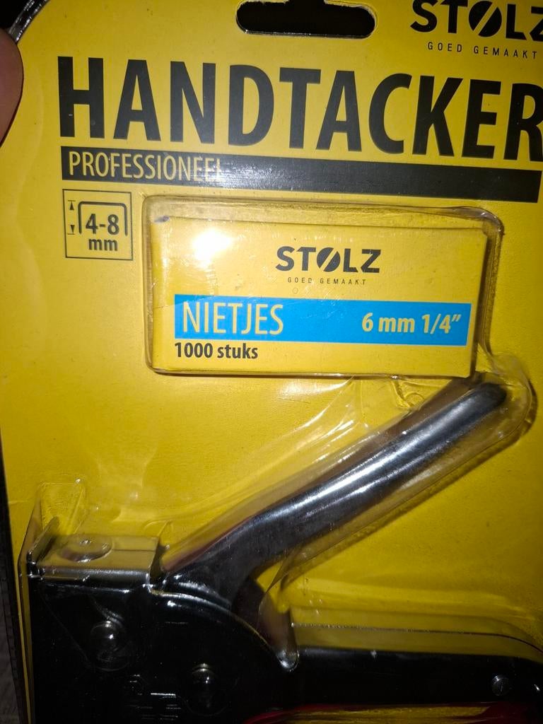 Stolz handtacker professioneel met nietjes, Ophalen of Verzenden