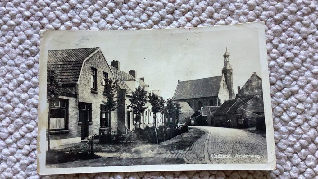 Ansichtkaart Cadzand Achterweg 1950. 935, Ophalen of Verzenden, 1940 tot 1960, Gelopen, Zeeland