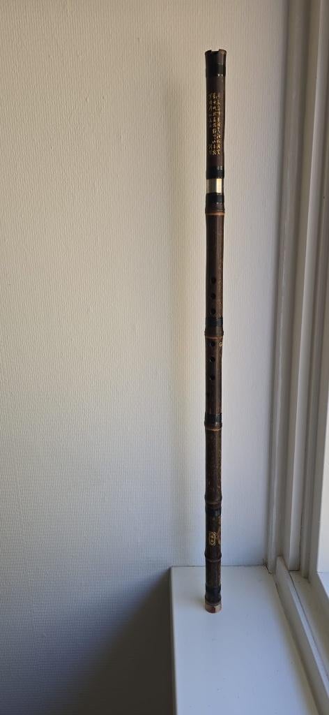 2-delige Japanse shakuhachi (jinashi / moderne uitvoering), Ophalen of Verzenden, Zo goed als nieuw