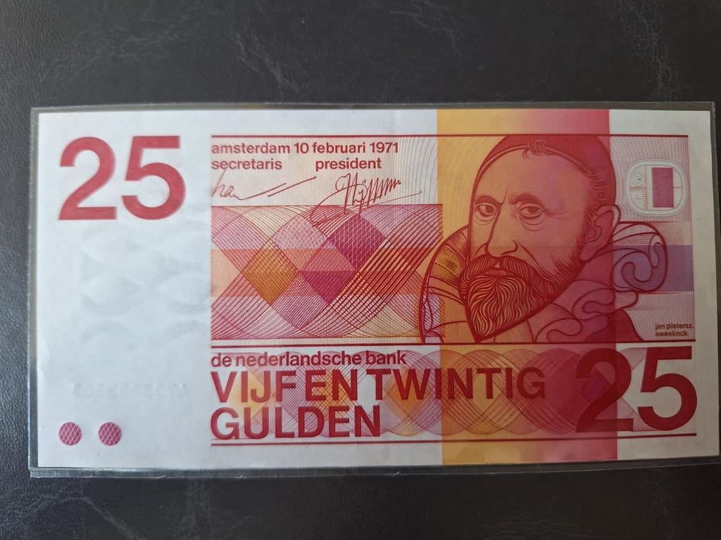25 gulden 1971, Postzegels en Munten, Bankbiljetten | Nederland, Ophalen of Verzenden, 25 gulden