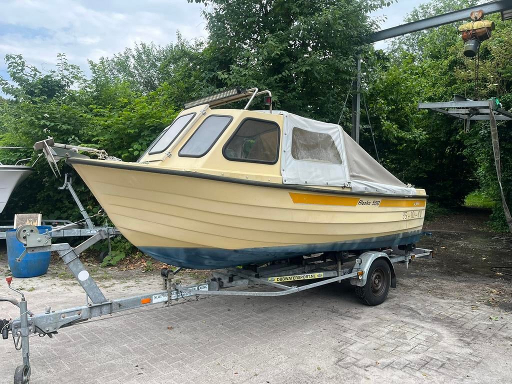 Originele Shetland Alaska zonder motor en zonder trailer., Ophalen of Verzenden, Gebruikt, Polyester, Tot 6 meter