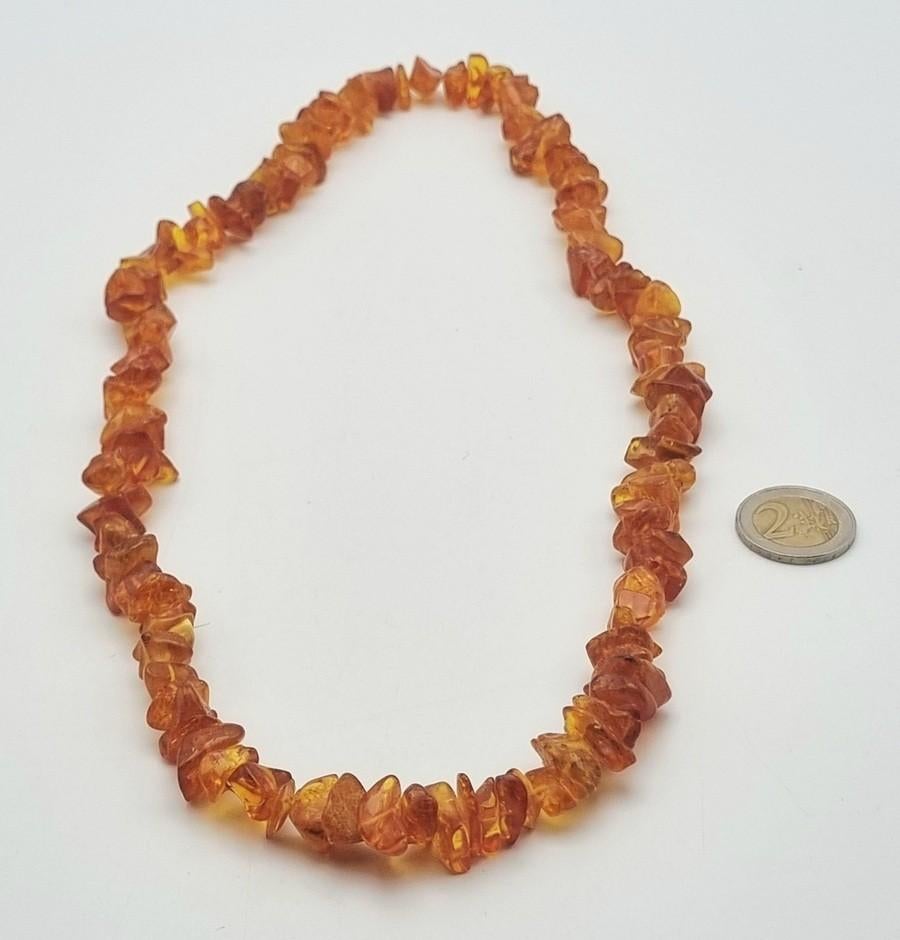 1205. Barnstenen halsketting, eind 20e eeuw, Ophalen of Verzenden
