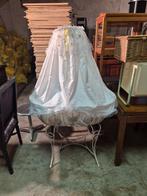 Vintage Wieg met Sierlijk Onderstel - Wit, Ophalen, Gebruikt, Wieg