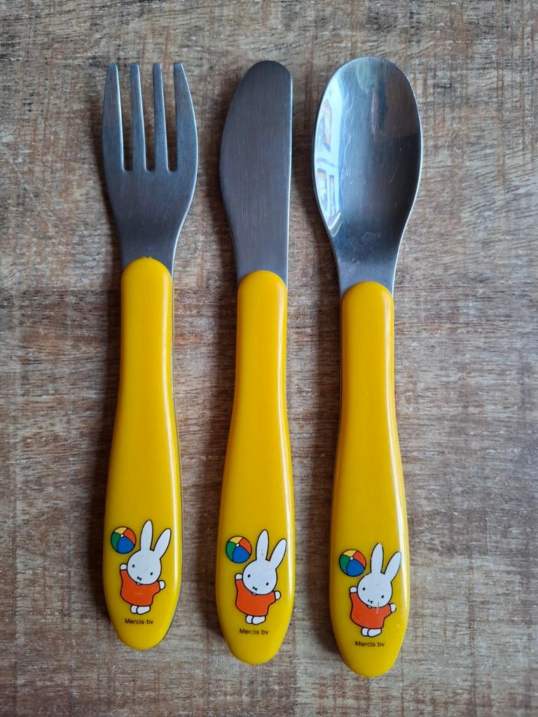 Mepal Rosti Nijntje kinderbestek set, Ophalen of Verzenden, Zo goed als nieuw, Rvs of Chroom, Bestekset