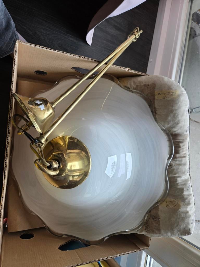 Vintage lamp voor aan het plafond, Antiek en Kunst, Antiek | Lampen, Ophalen