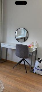 Spiegel met make up tafel, Sieraden, Tassen en Uiterlijk, Uiterlijk | Cosmetica en Make-up, Ophalen, Zo goed als nieuw, Wit, Gehele gezicht