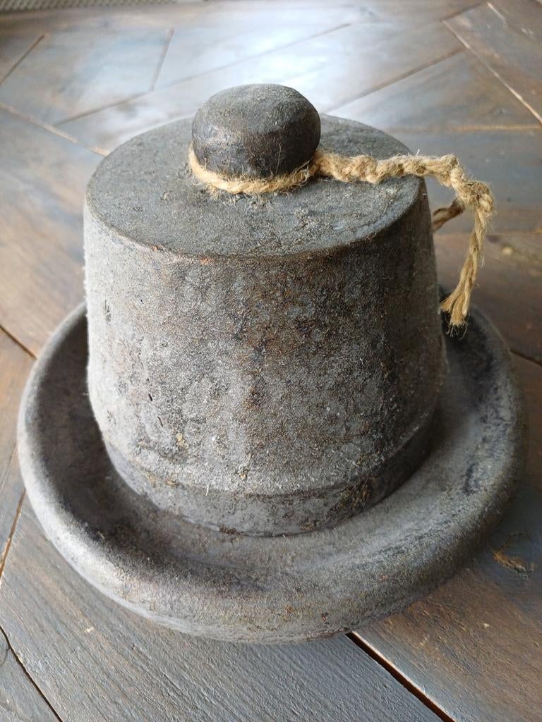 Landelijke sober theelichthouder kandelaar aardewerk hoffz, Huis en Inrichting, Woonaccessoires | Dienbladen, Ophalen of Verzenden