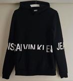 Calvin Klein Diepzwarte Hoody Mt XS-176, Meisje, Trui of Vest, Zo goed als nieuw, Calvin Klein