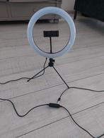 Nieuwe Ringlamp met Statief en Telefoonhouder, Ophalen, Nieuw, Lamp of Flitsset
