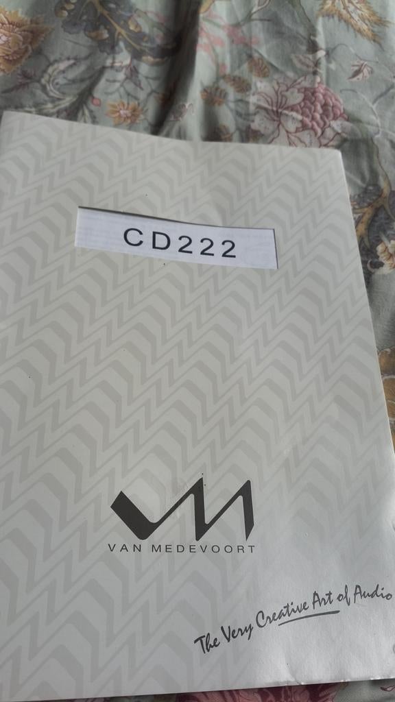 Handleiding van Medevoort CD 222 speler, Ophalen of Verzenden