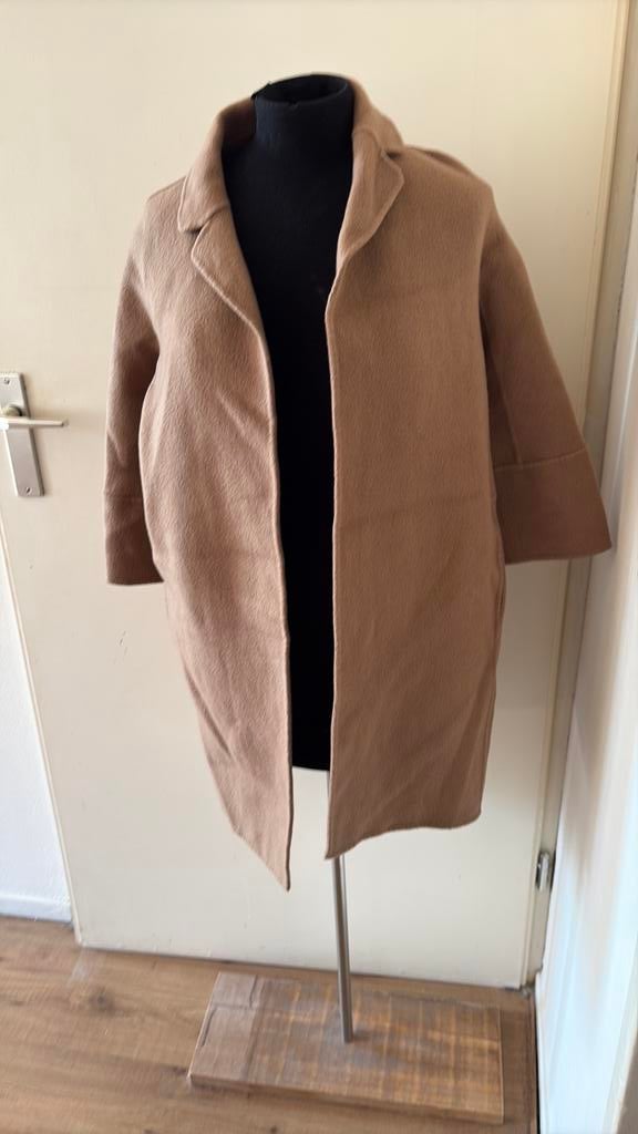 S Max Mara Camel Coat – 100% Scheerwol – Maat 32 (XXS), Ophalen of Verzenden, Gedragen, Maat 34 (XS) of kleiner, Bruin