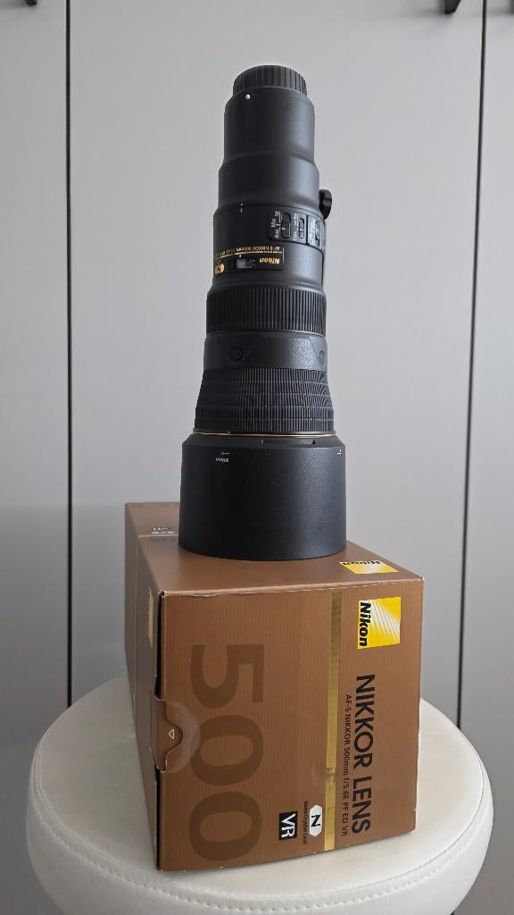 Nikon AF-S 500mm F/5.6E PF ED VR, Ophalen, Zo goed als nieuw, Telelens