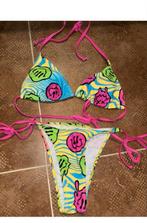 Bikini maat S met vrolijke print, Kleding | Dames, Ophalen of Verzenden, Zo goed als nieuw, Overige kleuren, Bikini