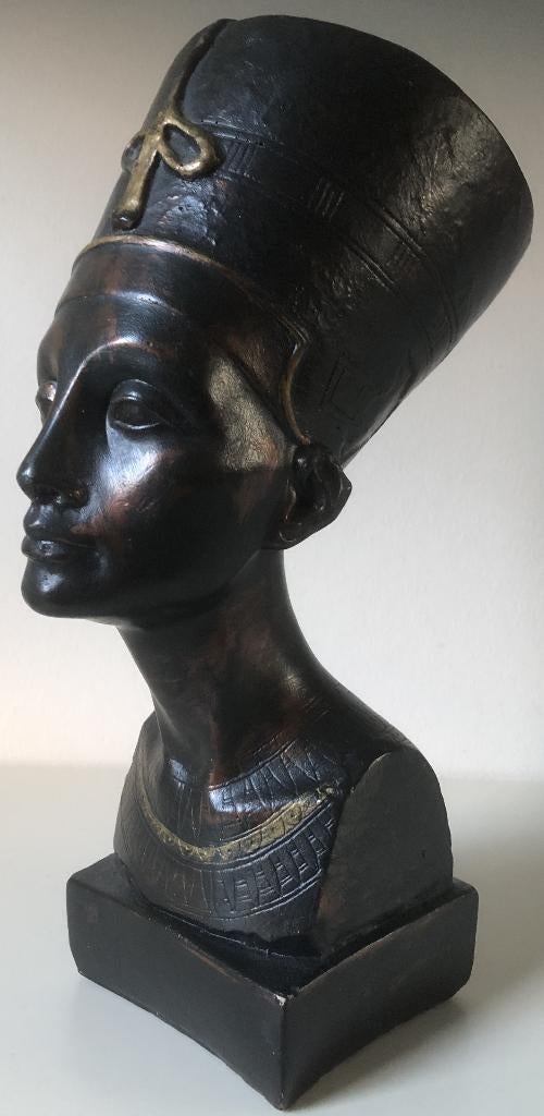 BEELD - NEFERTITI - GROOT BEED, 30 CM HOOG, Ophalen of Verzenden