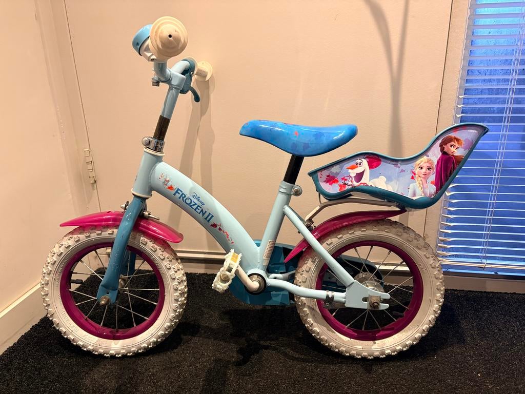 Disney Frozen kinderfiets, Ophalen of Verzenden, Gebruikt, Minder dan 16 inch